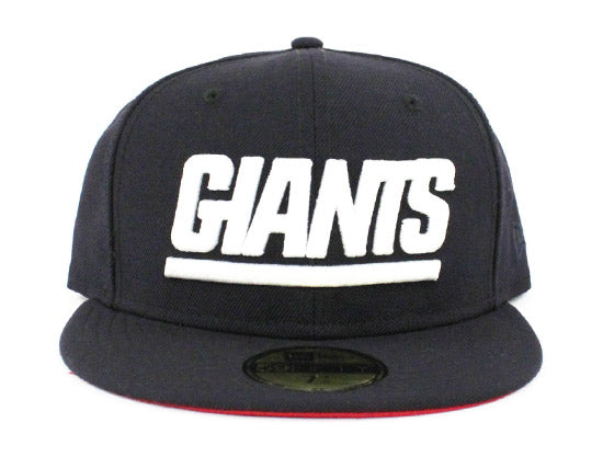 New York Giants New Era 59Fifty Fitted hat (Navy Red Under Brim)