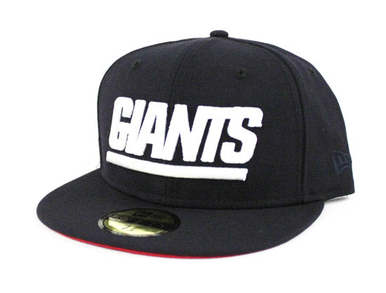 New York Giants New Era 59Fifty Fitted hat (Navy Red Under Brim)