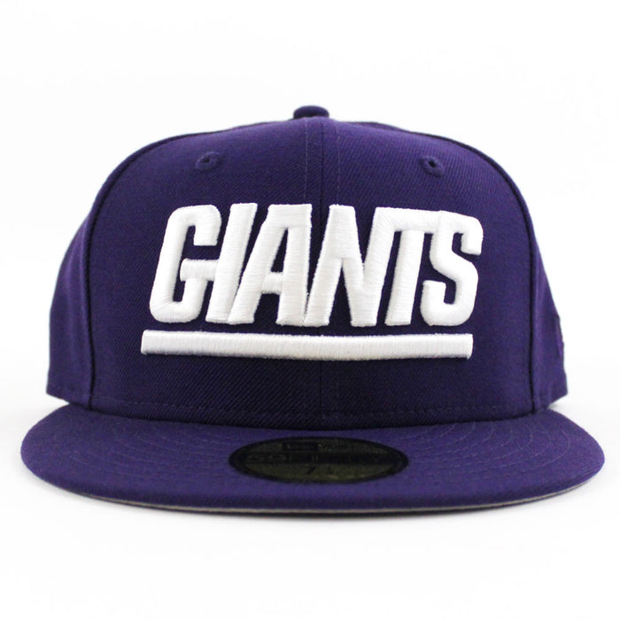 New York Giants New Era 59Fifty Fitted Hat (Purple Gray Under Brim)