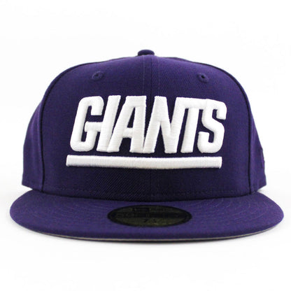 New York Giants New Era 59Fifty Fitted Hat (Purple Gray Under Brim)