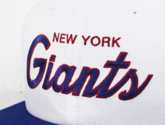 New York Giants New Era 9Fifty Snapback Hat (White Green Under Brim)