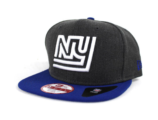 New York Giants New Era 9Fifty Snapback Hats (Gray Blue Gray Under Brim)