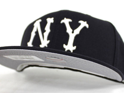 New York Highlanders 1903-1904 New Era 59Fifty Fitted Hat (Road Navy Gray Under Brim)