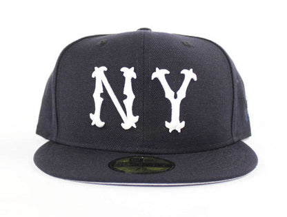 New York Highlanders 1903-1904 New Era 59Fifty Fitted Hat (Road Navy Gray Under Brim)