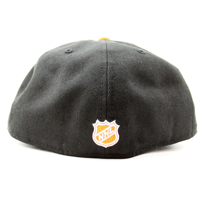 New York Islanders New Era 59Fifty Fitted Hat (Black Gray Light Orange)