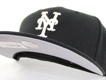 New York Mets New Era 59Fifty Fitted Hats (Black White GRAY UNDER BRIM)