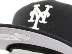 New York Mets New Era 59Fifty Fitted Hats (Black White GRAY UNDER BRIM)