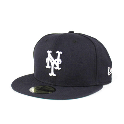 New York Mets New Era 59Fifty Fitted Hats (NAVY GREEN UNDER BRIM NY YANKEES COLOR METS)