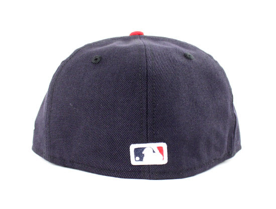 New York Mets New Era 59Fifty Fitted Hats (Navy Red Gray Under Brim)