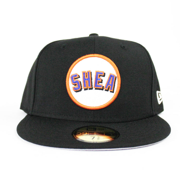 New York Mets Shea Stadium New Era 59Fifty Fitted Hat (Black Gray Under Brim)