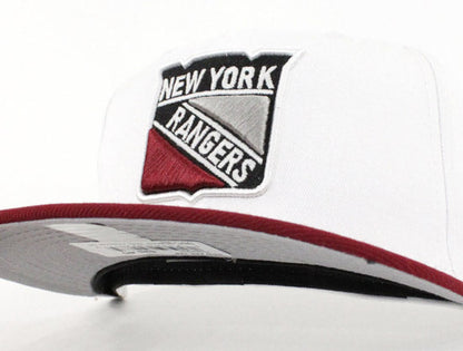 New York Rangers New Era 59Fifty Fitted Hat (Air Jordan 6 Retro Maroon)