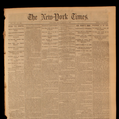 New York Times, Civil War Issues