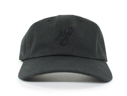 NJ Dad Hat (Black on Black)