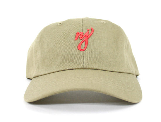 NJ Dad Hat (Khaki Salmon Pink)
