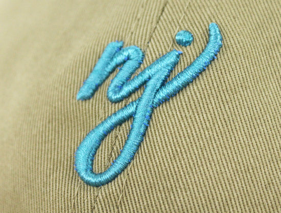 NJ Dad Hat (Khaki Shark Tail Blue)