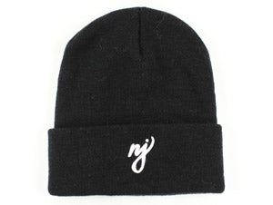 NJ Script Beanie (Black)