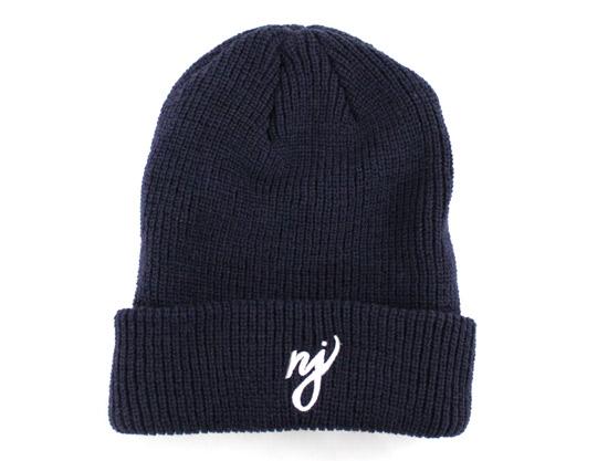 NJ Script Beanie (Navy)