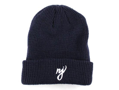 NJ Script Beanie (Navy)
