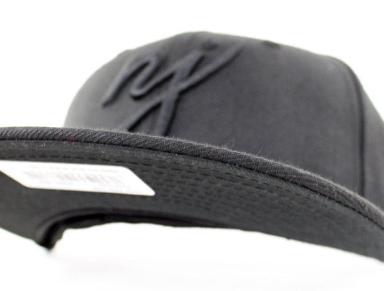 NJ Script New Era 59Fifty Fitted Hats (Black On Black)