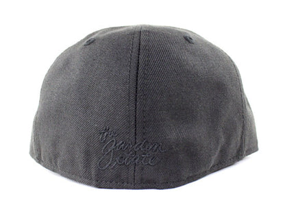 NJ Script New Era 59Fifty Fitted Hats (Black On Black)