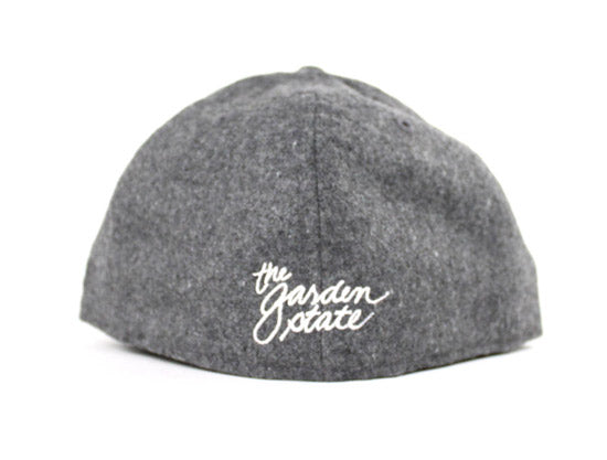 NJ Script New Era 59Fifty Fitted Hats (Flannel Gray Under Brim)