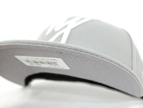 NJ Script New Era 59Fifty Fitted Hats (Gray White Gray Under Brim)