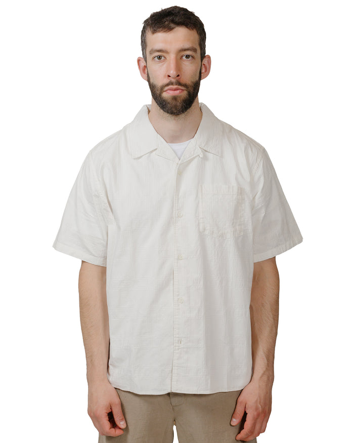 lost & found Norse Projects Norse Projects Carsten Relaxed Dobby Check Shirt Ecru