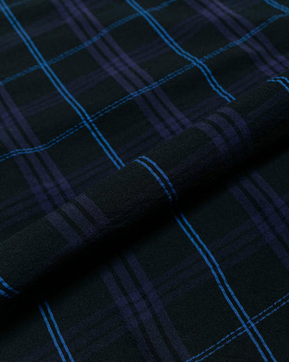 lost & found Norse Projects Norse Projects Ivan Relaxed Textured Check SS Shirt Dark Navy