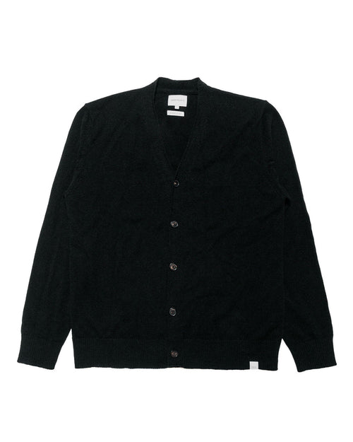 lost & found Norse Projects Norse Projects Standard Merino Lambswool Cardigan Black