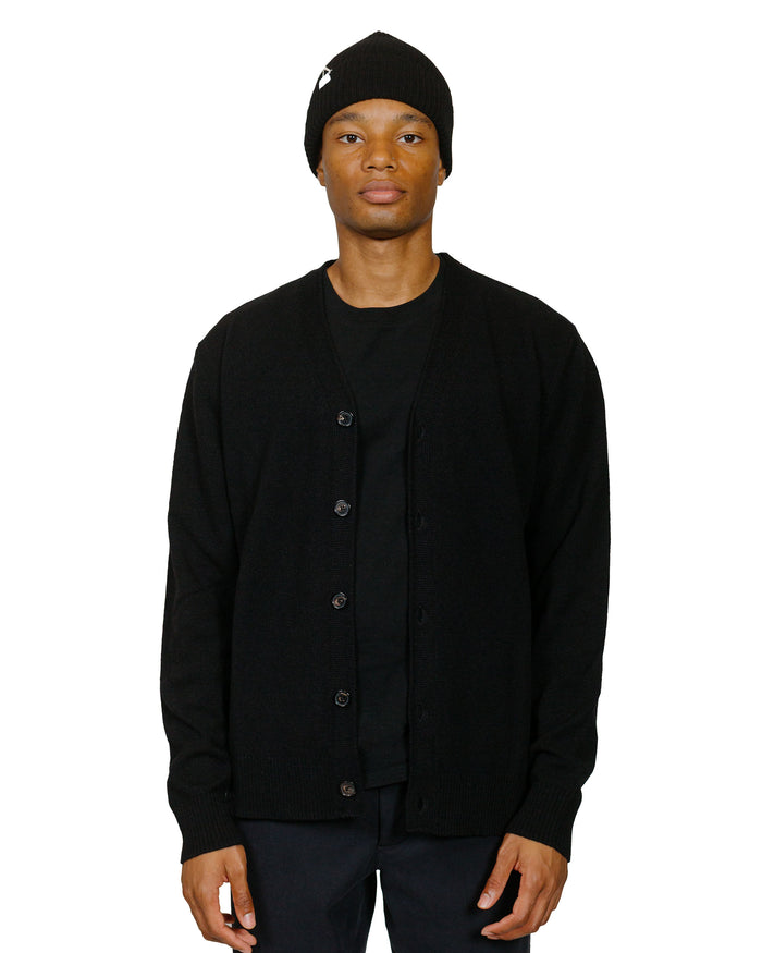 lost & found Norse Projects Norse Projects Standard Merino Lambswool Cardigan Black