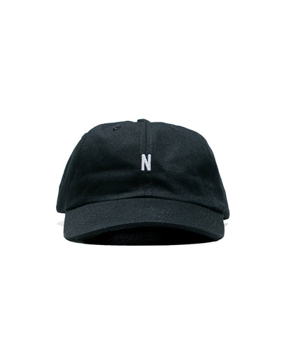 lost & found Norse Projects Norse Projects Twill Sports Cap Black