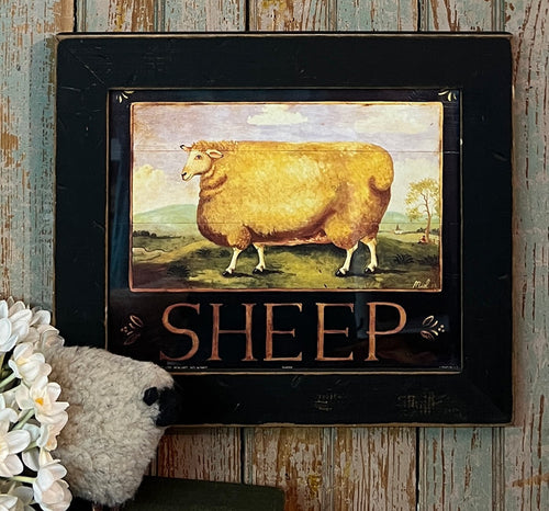NV-958 Framed Sheep Print