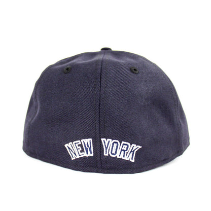 NY Yankees x NY Mets Duel New Era 59Fifty Fitted Hat (Yankees Color Green Under Brim)