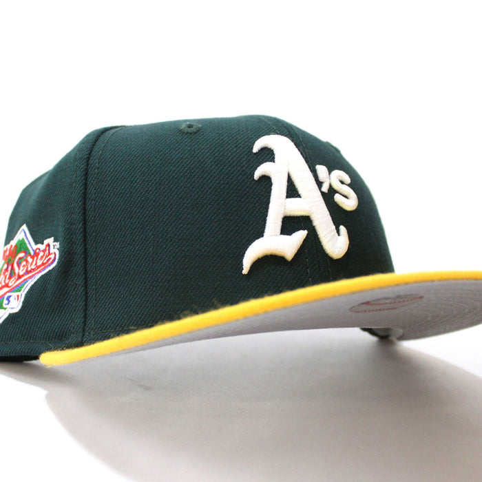 Oakland Athletics 1989 World Series New Era 59Fifty Fitted Hat V2 (GRAY UNDER BRIM)
