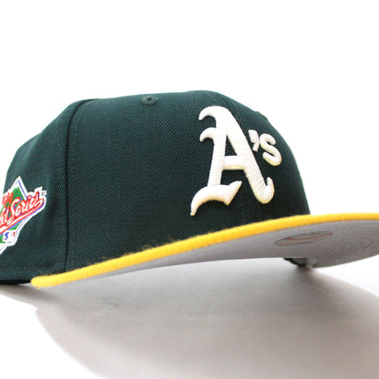 Oakland Athletics 1989 World Series New Era 59Fifty Fitted Hat V2 (GRAY UNDER BRIM)