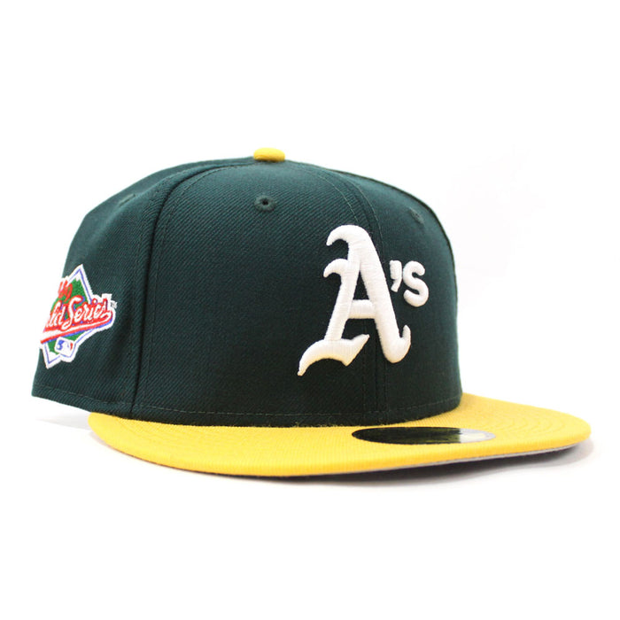 Oakland Athletics 1989 World Series New Era 59Fifty Fitted Hat V2 (GRAY UNDER BRIM)