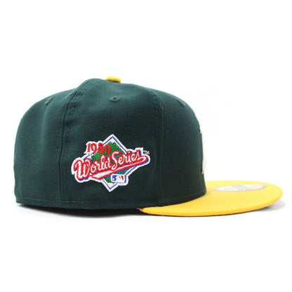 Oakland Athletics 1989 World Series New Era 59Fifty Fitted Hat V2 (GRAY UNDER BRIM)
