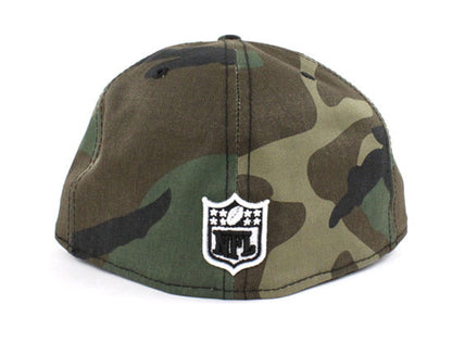 Oakland Raiders New Era 59Fifty Fitted Hat (Camouflage Gray Under Brim)