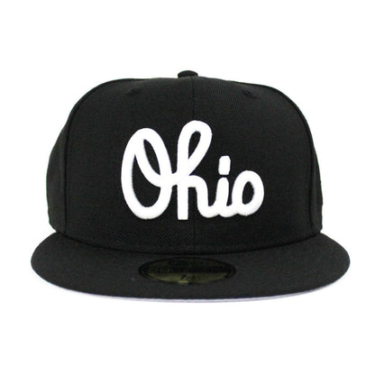 Ohio New Era 59Fifty Fitted Hat (Black Gray Under Brim)