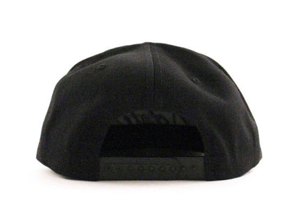 Old School NJ Snapback Hat (Black Red Green Under brim)