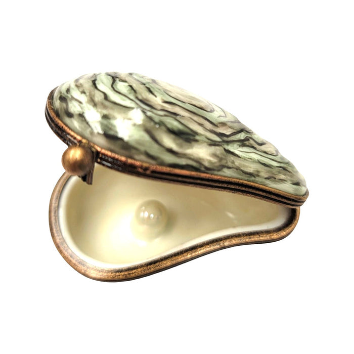 Oyster With Pearl Limoges Box Porcelain Limoges fish ocean beach LIMOGES BOXES French Trinket Box