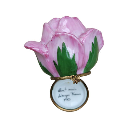 Open Rose Bud Porcelain Box Porcelain Limoges valentine rose garden French Trinket Box