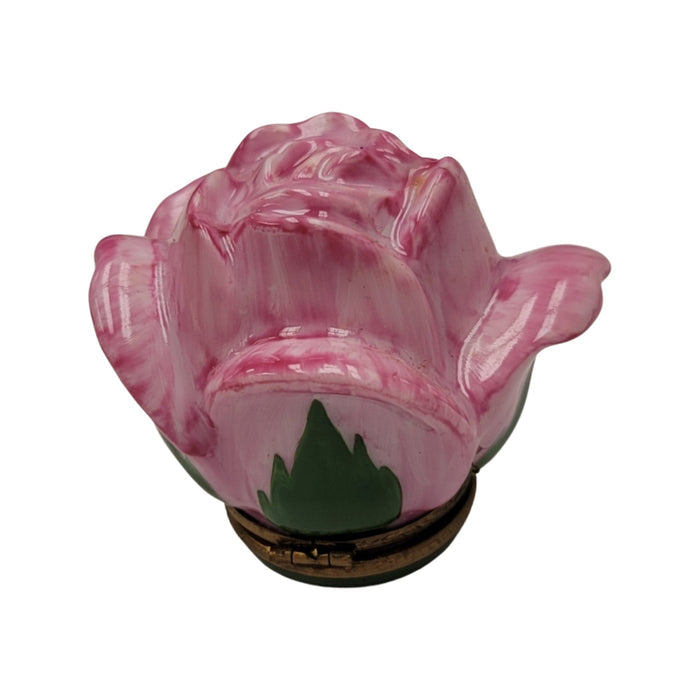 Open Rose Bud Porcelain Box Porcelain Limoges valentine rose garden French Trinket Box