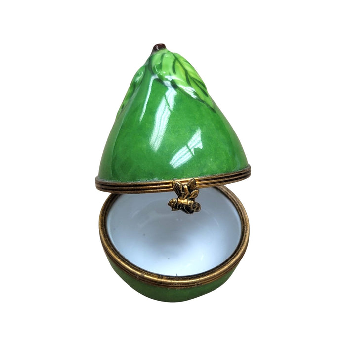 Elegant Pear Limoges Box Porcelain Limoges fruit vegetables French Trinket Box