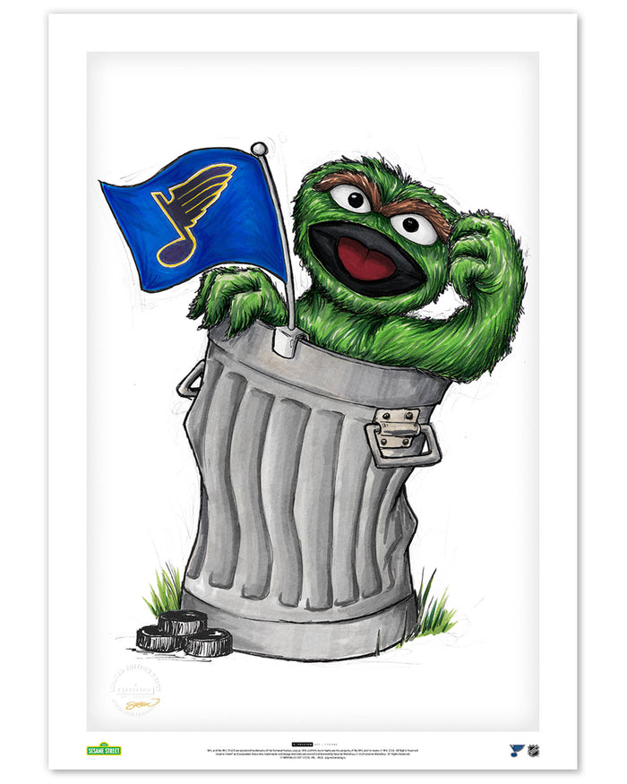 Oscar Rep Your Colours x NHL Blues Limited Edition Art Print