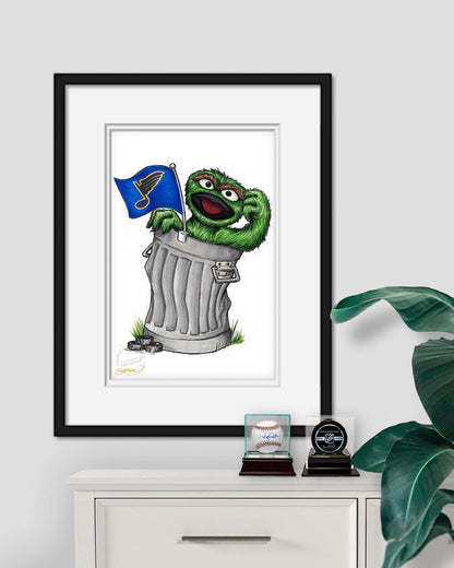 Oscar Rep Your Colours x NHL Blues Limited Edition Art Print