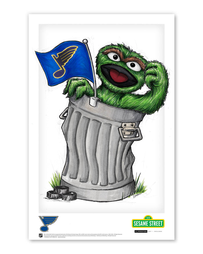 Oscar Rep Your Colours x NHL Blues Limited Edition Art Print