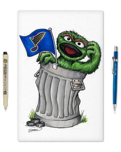 Oscar Rep Your Colours x NHL Blues Limited Edition Art Print