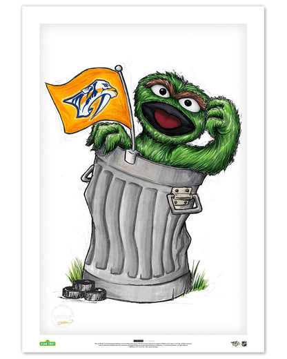 Oscar Rep Your Colours x NHL Predators Limited Edition Art Print