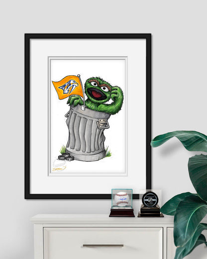 Oscar Rep Your Colours x NHL Predators Limited Edition Art Print